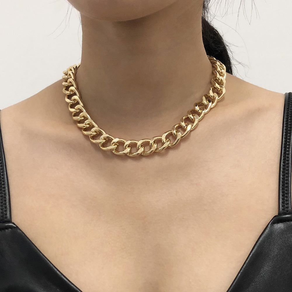 Twist Gold Silver Chunky Choker