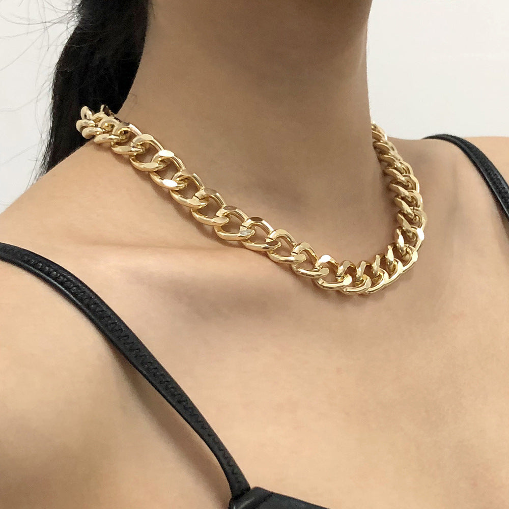 Twist Gold Silver Chunky Choker