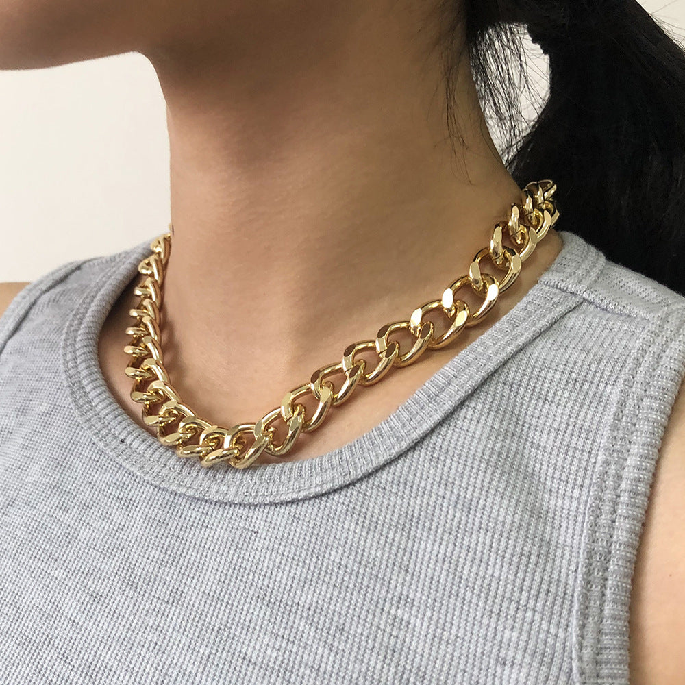 Twist Gold Silver Chunky Choker